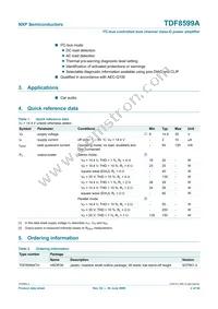 TDF8599ATH/N2/S6CY Datasheet Page 2