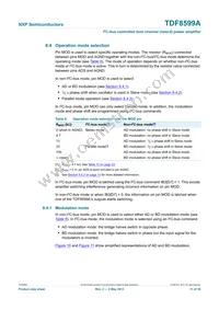 TDF8599ATH/N2CY Datasheet Page 11