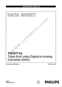 TDF8771AH/C1 Datasheet Cover