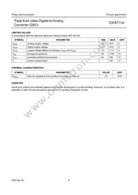 TDF8771AH/C1 Datasheet Page 6