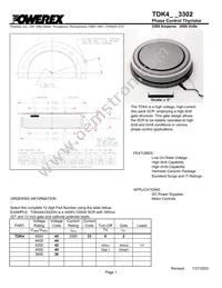 TDK4453302DH Datasheet Cover