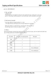 TDN1101W-TR Datasheet Page 19