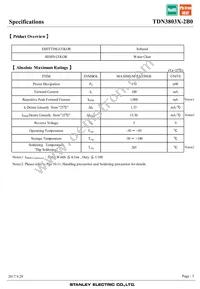 TDN3803X-2B0 Datasheet Page 3