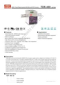 TDR-480-48 Datasheet Cover