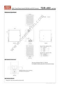 TDR-480-48 Datasheet Page 4