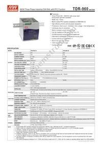 TDR-960-48 Datasheet Cover