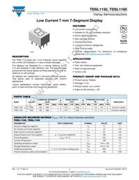 TDSL1160 Datasheet Cover