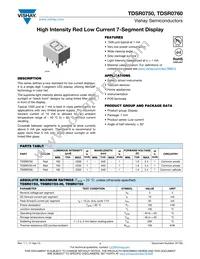 TDSR0750-HI Datasheet Cover