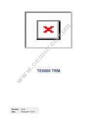 TE0600-03IVFN Datasheet Cover