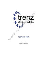 TE0725LP-01-100-2L Datasheet Cover