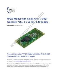 TE0725LP-01-72C-1 Datasheet Cover