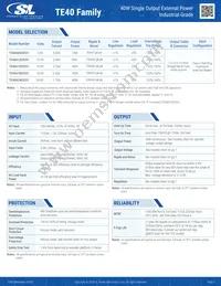 TE40A1802B01 Datasheet Page 2