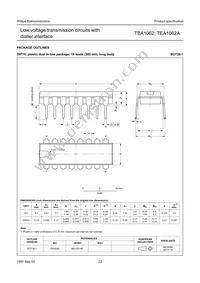 TEA1062AT/C4 Datasheet Page 22