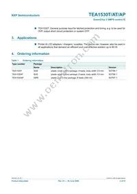 TEA1530AT/N2/DG Datasheet Page 2