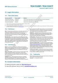 TEA1532BT/N1/S35 Datasheet Page 22