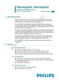 TEA1532P/N1 Datasheet Cover