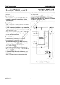 TEA1533T/N1 Datasheet Page 2