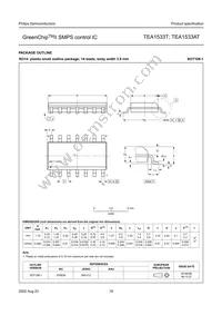 TEA1533T/N1 Datasheet Page 18