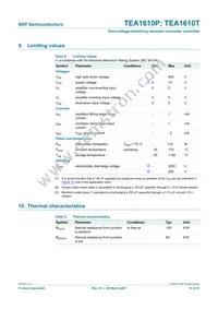 TEA1610T/N6 Datasheet Page 10