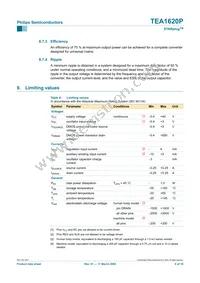 TEA1620P/N1 Datasheet Page 8