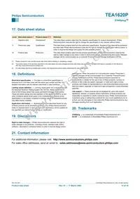 TEA1620P/N1 Datasheet Page 15