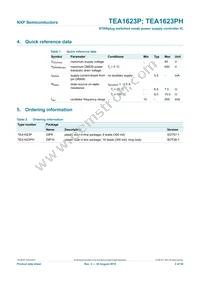 TEA1623PH/N1 Datasheet Page 2