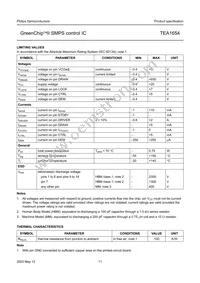 TEA1654T Datasheet Page 11