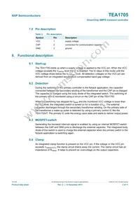 TEA1705/1R Datasheet Page 3