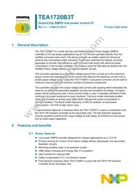 TEA1720B3T/1J Datasheet Cover