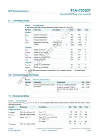 TEA1720B3T/1J Datasheet Page 7