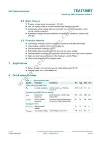 TEA1720BT/1J Datasheet Page 2