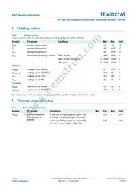 TEA1721AT/N1 Datasheet Page 7