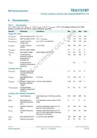 TEA1721BT/N1 Datasheet Page 8