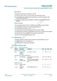 TEA1721DT/N1 Datasheet Page 2