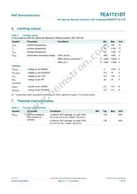 TEA1721DT/N1 Datasheet Page 7
