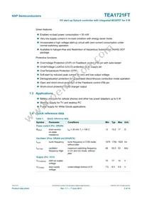 TEA1721FT/N1 Datasheet Page 2