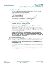 TEA1721FT/N1 Datasheet Page 5