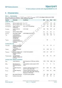 TEA1721FT/N1 Datasheet Page 8