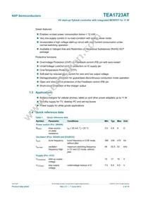 TEA1723AT/N1 Datasheet Page 2
