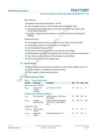 TEA1723BT/N1 Datasheet Page 2