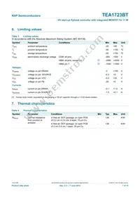 TEA1723BT/N1 Datasheet Page 7