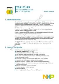 TEA1731TS/1H Datasheet Cover