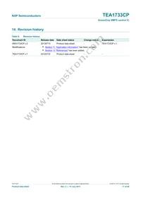 TEA1733CP/N1 Datasheet Page 17