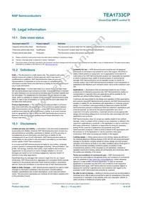 TEA1733CP/N1 Datasheet Page 18