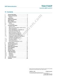 TEA1733CP/N1 Datasheet Page 20