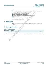 TEA1738FT/N1 Datasheet Page 2