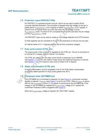 TEA1738FT/N1 Datasheet Page 7