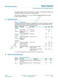 TEA1792ATS/1 Datasheet Page 6