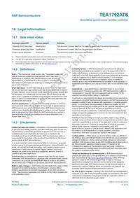 TEA1792ATS/1 Datasheet Page 11