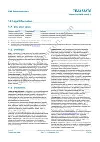 TEA1832TS/1X Datasheet Page 21